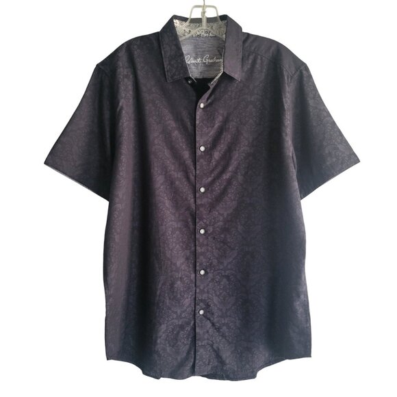 Robert Graham Bayview Woven Shirt Size L Classic Fit - Picture 5 of 14